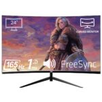 IZOLY Sindar 2456C165 24" 1ms 165Hz AMD Free Sync FHD LED HDMI DP VA Curved Oyuncu Monitör