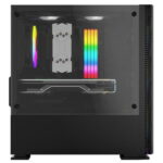 İzoly B706 Cyperpunk Tempered Glass 4X12CM ARGB USB 3.0 500W mATX Gaming Bilgisayar Kasası - Görsel 4