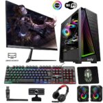 İzoly i3-10100F 8GB 256GB SSD RX550 4GB 24'' Taksitli Oyuncu Bilgisayarı Fiyatı Serisi Masaüstü Oyun Bilgisayarı Gaming PC Desktop