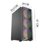 İzoly Spectre YZ i5-4570 16GB 512GB SSD RX 580 8GB 24'' Oyuncu OEM Paketi - Görsel 5